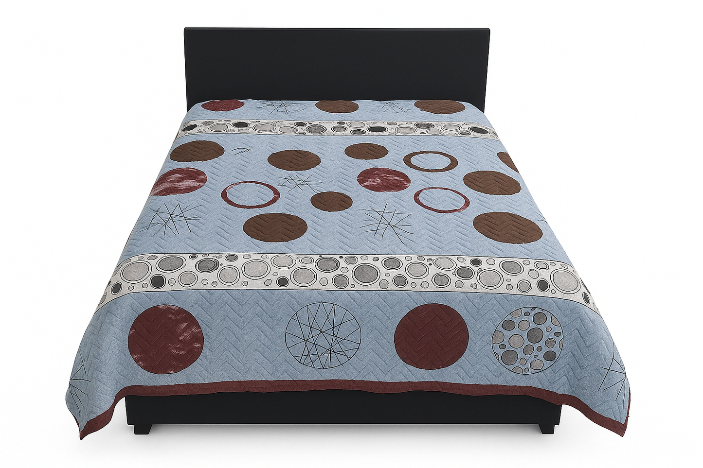 Wendebettüberwurf 220x240 cm – Beidseitig verwendbar, aus weichem Polyester
