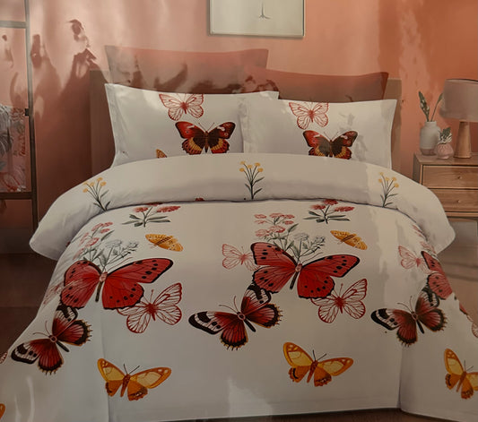 Bettwäsche-Set aus 100% Baumwolle-6 teilig