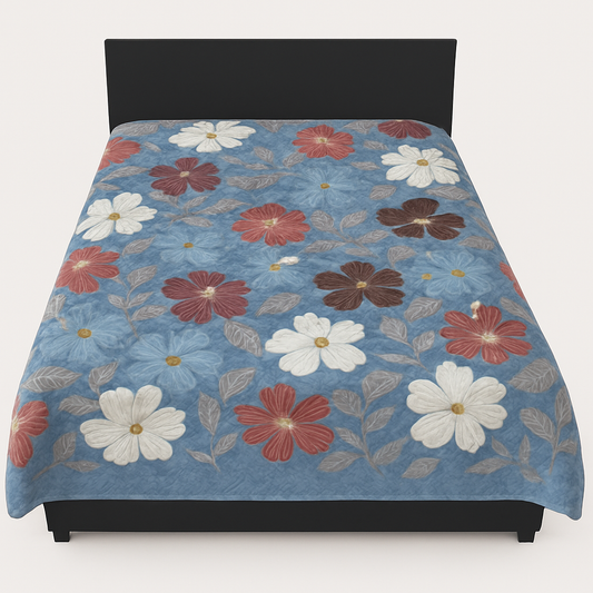 Wendebettüberwurf 220x240 cm – Beidseitig verwendbar, aus weichem Polyester